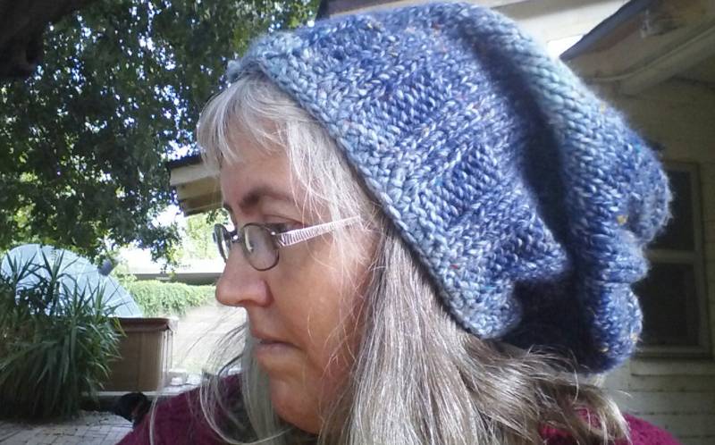 Tweed Knit Slouchy Beanie in Dicker Wolle/Acryl/Viskose Mischung von EccentricHats