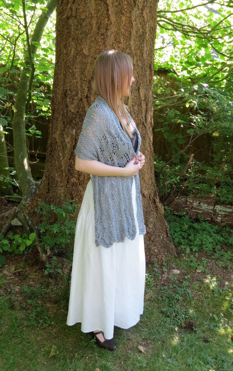 Brautspitze Tuch - Seide & Bambus Stein von EccentricWool