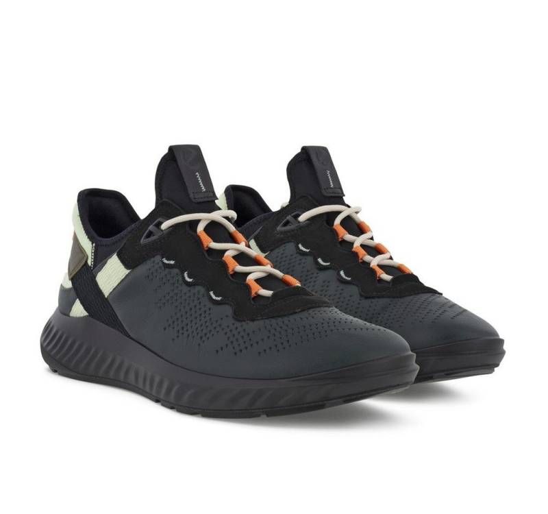 Ecco ATH-1FM Leder/Textil blaugrün Herren Sneaker von Ecco