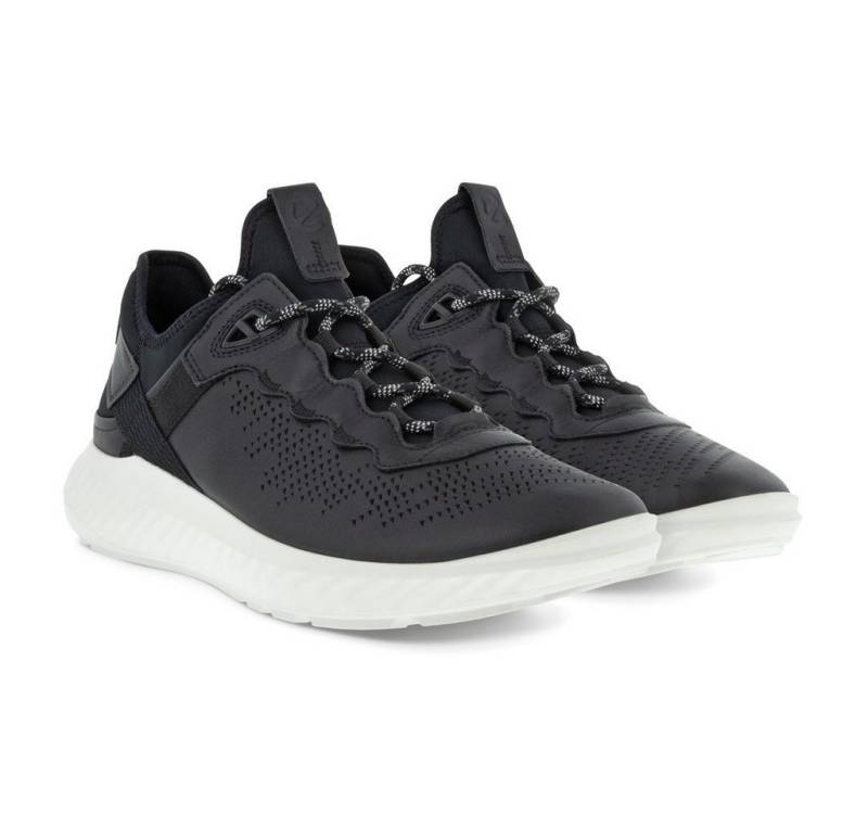 Ecco ATH-1FM Leder/Textil schwarz/weiss Herren Sneaker von Ecco