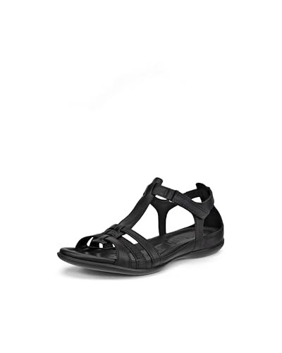 ECCO Damen Flash Sandale, Schwarz, 39 EU von ECCO