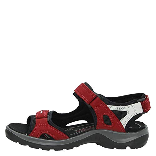 ECCO Damen Offroad Sandalen, Chili Red Concrete Black, 36 EU von ECCO