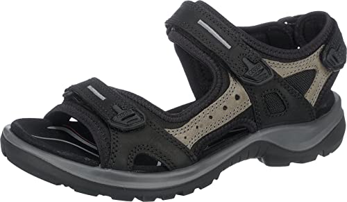 ECCO Damen Sandalen, Fällt regulär aus, Leder, Black Mole, 36 EU von ECCO