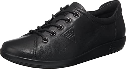 ECCO Damen Soft 2.0 Tie Tie Hohe Sneaker, Black With Black Sole, 42 EU von ECCO