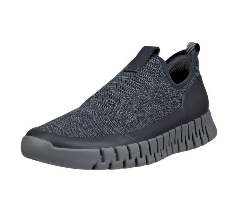 Ecco Gruuv Easy-Slip (atmungsaktiv Textil) grau Herren Sneaker von Ecco