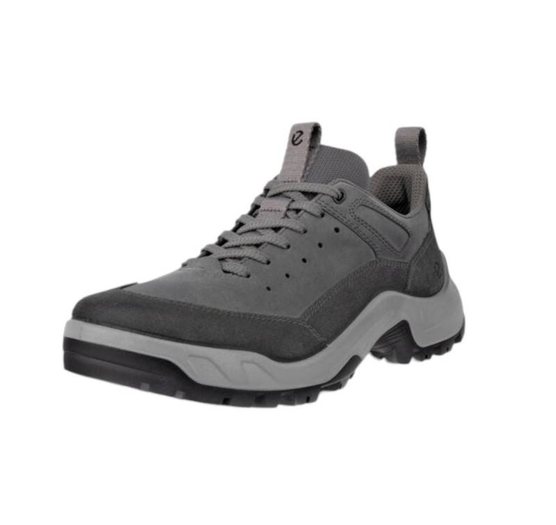 Ecco Offroad Lea Low (Nubukleder/Veloursleder) stahlgrau Herren Wanderschuh von Ecco