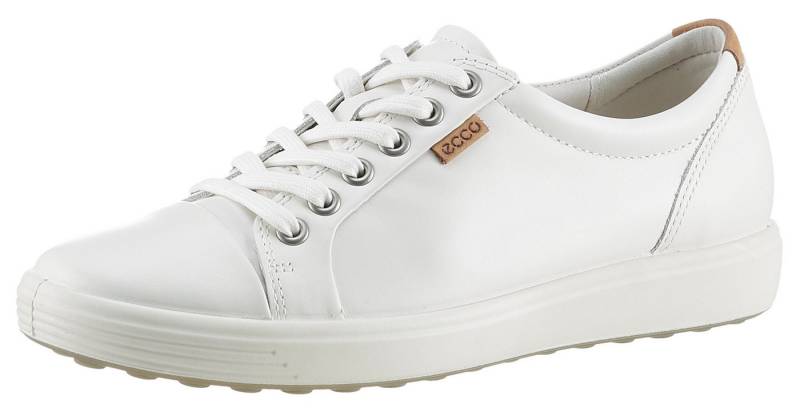 Ecco SOFT 7 W Sneaker mit Label, Freizeitschuh, Halbschuh, Schnürschuh, schmale Form von Ecco