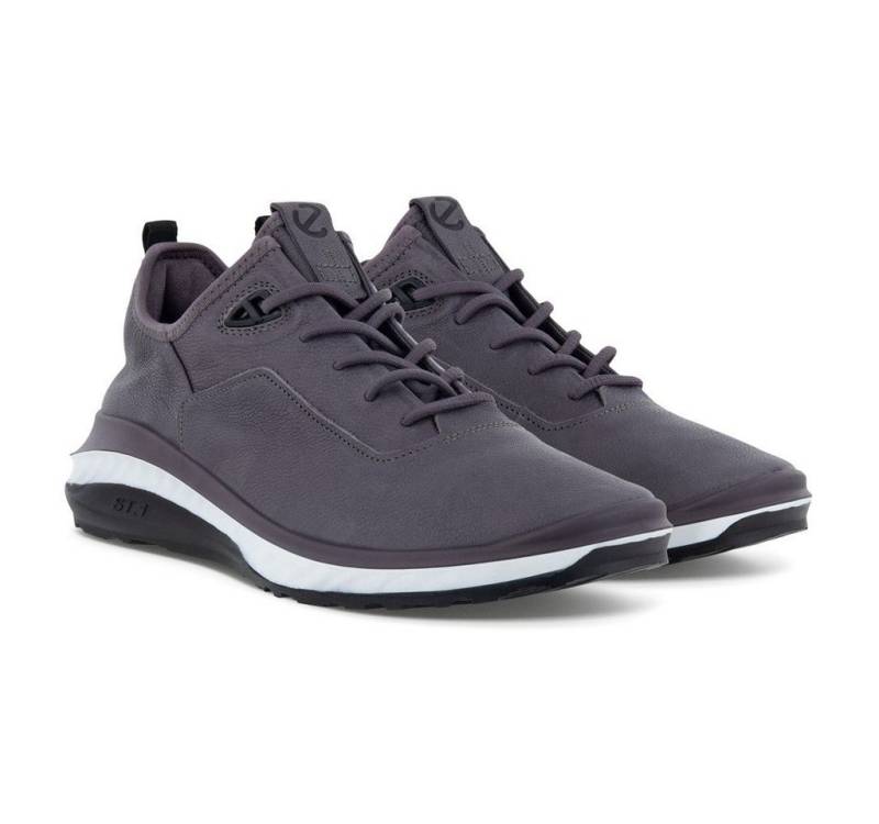 Ecco ST.360 Vollnarbenleder gravitygrau Herren Sneaker von Ecco