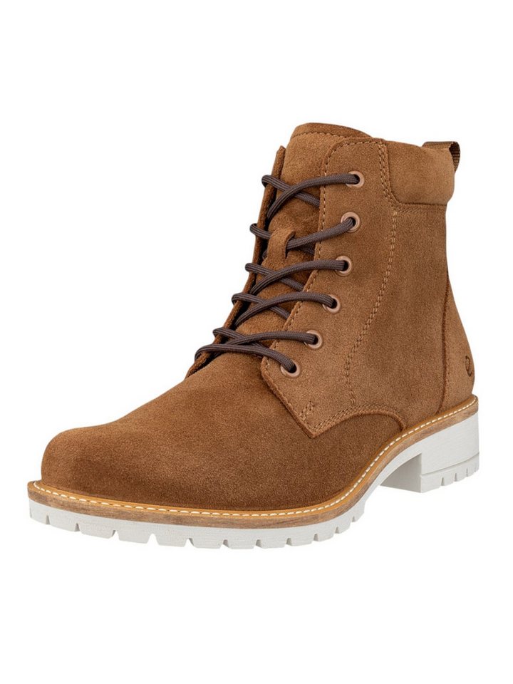 Ecco Stiefelette Elaina Lace Boot (Premium-Leder) hellbraun Damen Wanderschuh von Ecco