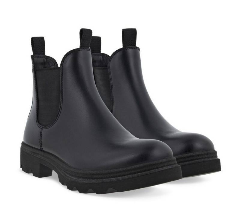 Ecco Stiefelette Grainer Chelsea Boot (Nubukleder, wasserdicht) schwarz Wanderschuh von Ecco