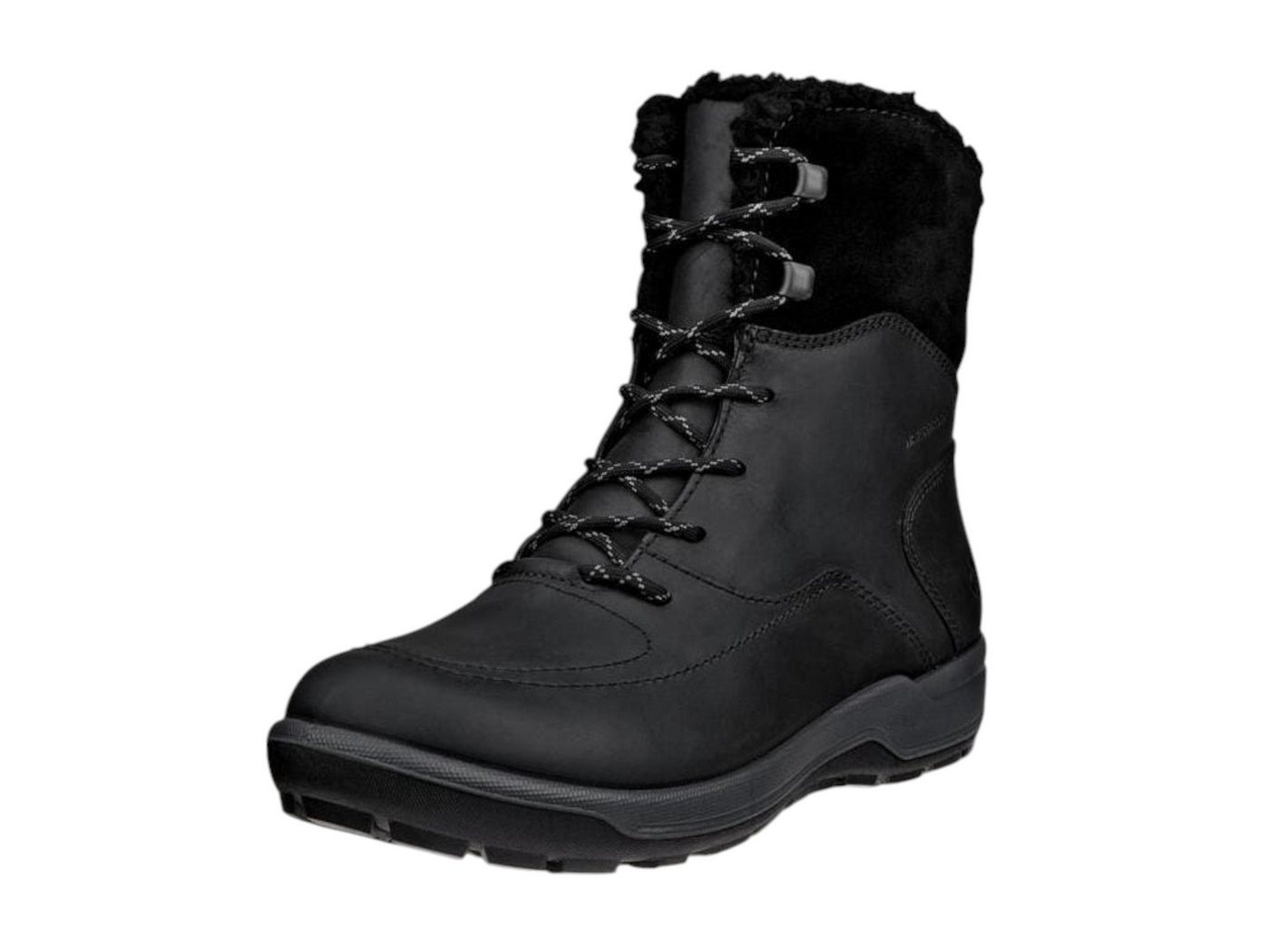 Ecco Trace Lite WP Mid Boot (Nubukleder, wasserdicht, warm) schwarz Damen Winterstiefel von Ecco