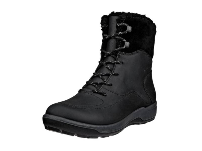 Ecco Trace Lite WP Mid Boot (Nubukleder, wasserdicht, warm) schwarz Damen Winterstiefel von Ecco