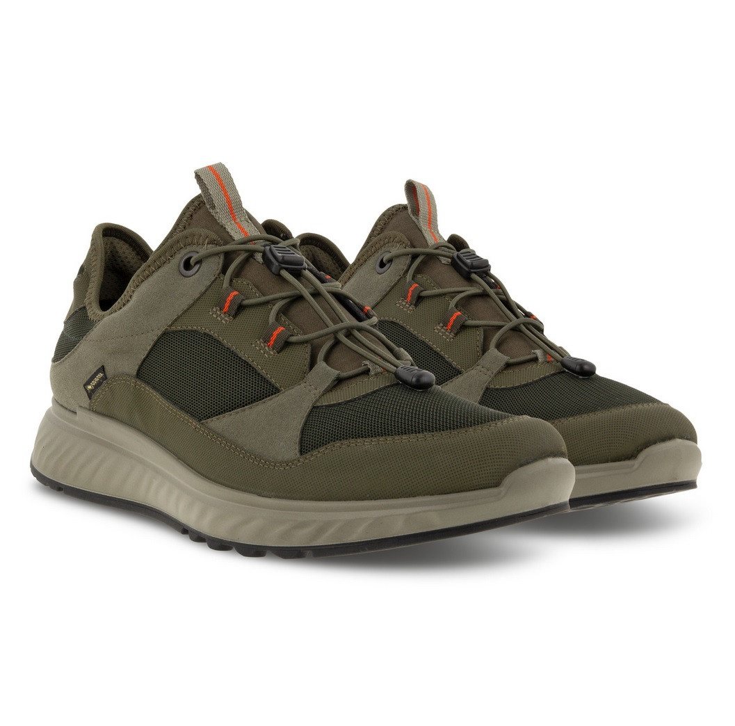 Ecco Wanderschuhe Exostride Low GTX (wasserdicht) dunkelgrün Herren Sneaker von Ecco