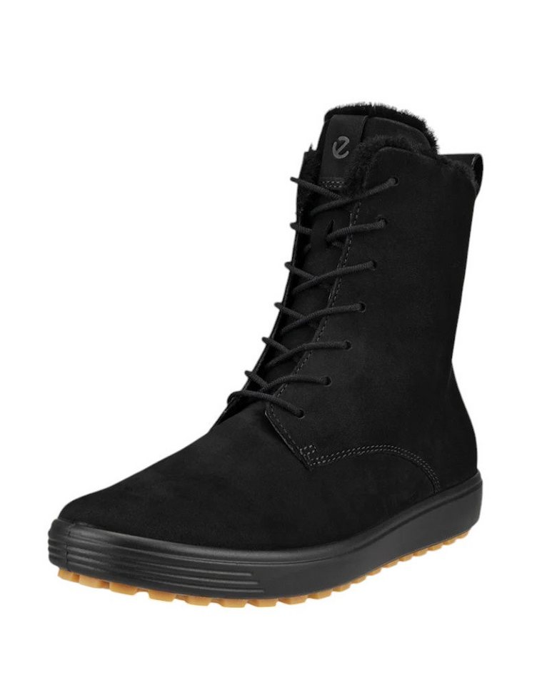 Ecco Soft 7 Tred (Nubukleder, wärmendem Futter) schwarz Damen Winterstiefel von Ecco
