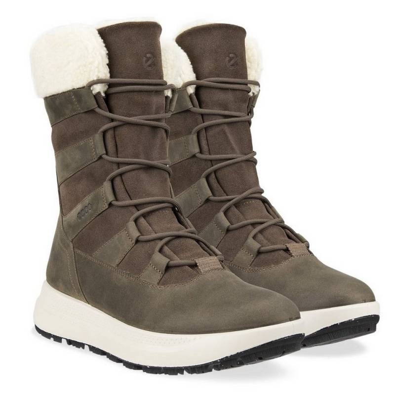 Ecco Solice Boot High (Nubukleder, Primaloft®-Bio-Isolierung) dunkelbraun Winterstiefel von Ecco