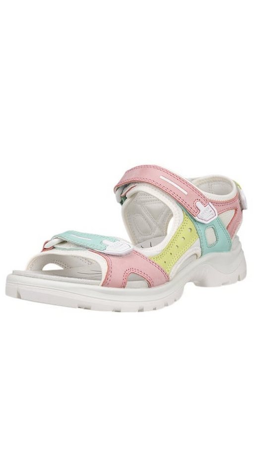 Ecco Yucatan Leder bunt/weiss Damen Sandale von Ecco