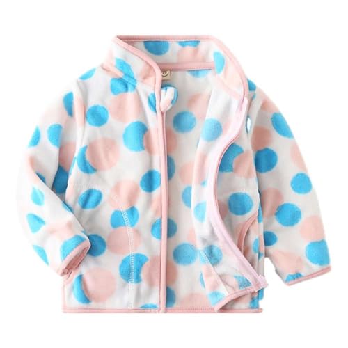 Echinodon Fleecejacke Kinder Mädchen Jacke Frühling Herbst Winter Weiche Leichte Jacke Blau 140 von Echinodon