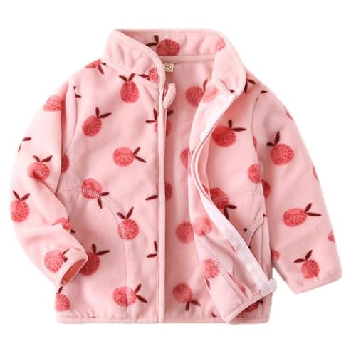 Echinodon Fleecejacke Kinder Mädchen Jacke Frühling Herbst Winter Weiche Leichte Jacke Rosa 110 von Echinodon