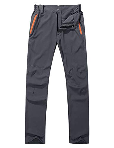 Echinodon Herren Outdoorhose Dünn Leicht Wanderhose Sommer Hose Schnelltrockend Wasserabweisend Trekkinghose Grau Asien XXL von Echinodon