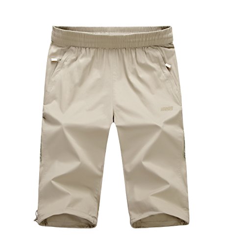 Echinodon Junge 3/4 Kurze Hose Leicht/Dünn/Atmmungsaktiv Sweatshorts Sport und Freizeit Sommer Shorts Sweathose Jogginghose von Echinodon