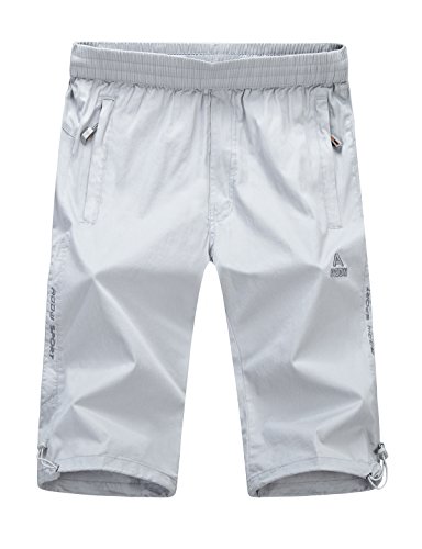 Echinodon Junge 3/4 Kurze Hose Leicht/Dünn/Atmungsaktiv 100% Baumwolle Sport und Freizeit Kinder Sweatshorts Joggingshorts von Echinodon