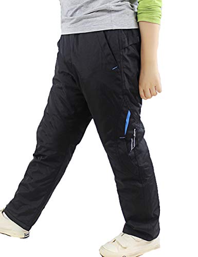 Echinodon Jungen Gefütterte Hose Wasserabweisend/Winddicht/Warm Outdoorhose Wanderhose Kinder Winterhose Blau von Echinodon