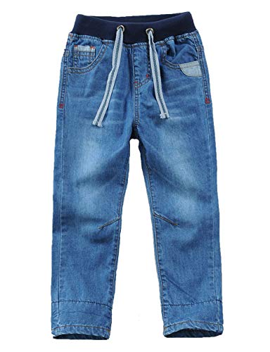 Echinodon Jungen Jeans Hose Kinder Jeanshose 100% Baumwolle Leicht/Weich/Atmungsaktiv von Echinodon