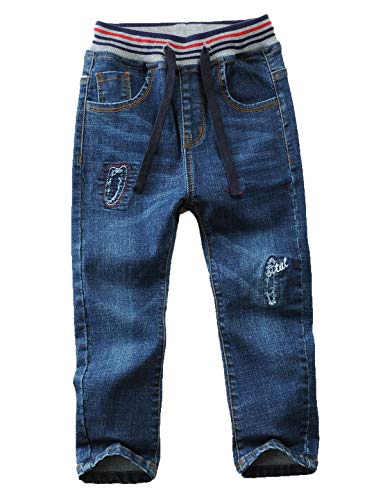 Echinodon Jungen Jeanshose Kinder Jeans Hose 100% Baumwolle Leicht/Weich Frühling Sommer Herbst 104 von Echinodon