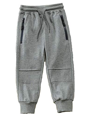 Echinodon Jungen Jogginghose 100% Baumwolle Sweathose Sport und Freizeit Frühling Sommer Herbst Grau 128 von Echinodon