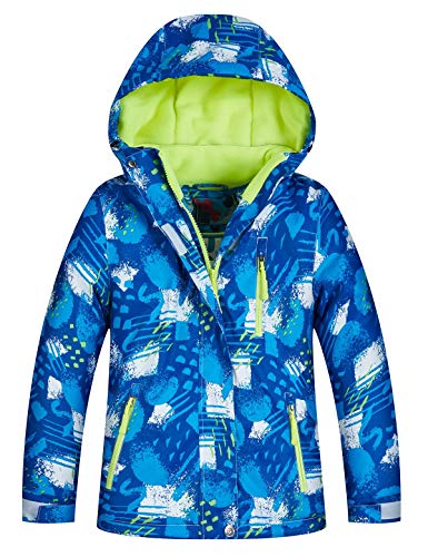 Echinodon Jungen Skijacke Schneejacke Snowboardjacke Kinder Winterjacke Wassersicht Winddicht Warm Atmungsaktiv von Echinodon