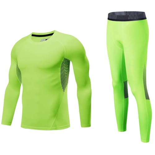 Echinodon Jungen Sportunterwäsche Kinder Fußball Kompressionsunterwäsche Training Skiunterwäsche Funktionsunterwäsche Grün L Echinodon Jungen Sportunterwäsche Kinder Fußball Kompressionsunterwäsche Training Skiunterwäsche Funktionsunterwäsche Grün L von Echinodon