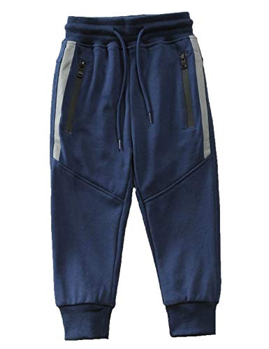 Echinodon Jungen Sweathose 100% Baumwolle Jogginghose Sport und Freizeit Frühling Sommer Herbst Blau 110 von Echinodon