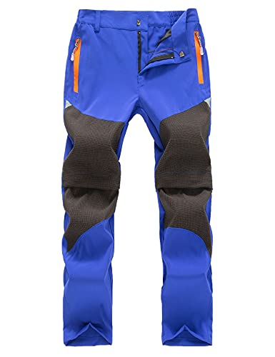 Echinodon Kinder 2-in-1-Funktionshose Jungen Mädchen Outdoorhose Schnelltrockend Leicht Sommer Frühling Wanderhose Trekkinghose Blau 140 von Echinodon