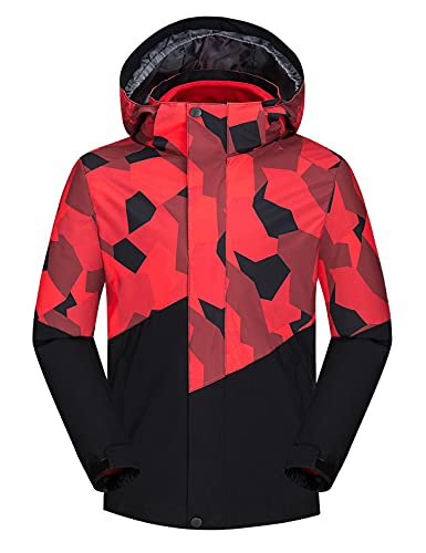 Echinodon Kinder 3 in 1 Outdoorjacke Wasserabweisend Winddicht Warm Funktionsjacke Jungen Mädchen Wanderjacke Herbst Winter Jacke Rot 140 Echinodon Kinder 3 in 1 Outdoorjacke Wasserabweisend Winddicht Warm Funktionsjacke Jungen Mädchen Wanderjacke Herbst Winter Jacke Rot 140 von Echinodon