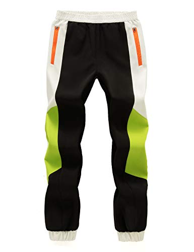 Echinodon Kinder Gefütterte Softshellhose Jungen Mädchen Outdoorhose Wasserabweisend Winddicht Warm Wanderhose Herbst Winter Hose Grün 140 von Echinodon