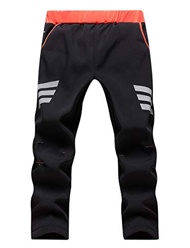 Echinodon Kinder Gefütterte Softshellhose mit Reflektoren Wasserabweisend Winddicht Warm Outdoorhose Wanderhose Herbst Winter Hose Jungen Mädchen Schwarz L Echinodon Kinder Gefütterte Softshellhose mit Reflektoren Wasserabweisend Winddicht Warm Outdoorhose Wanderhose Herbst Winter Hose Jungen Mädchen Schwarz L von Echinodon