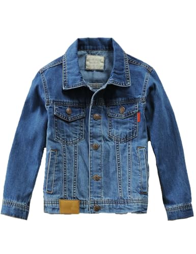 Echinodon Kinder Jeansjacke Kleinkind Jeans Jacke Jungen Mädchen Denim Jacke Frühling Herbst D 120 von Echinodon
