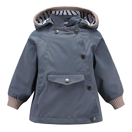 Echinodon Kinder Outdoorjacke Wasserabweisend Winddicht Jacke Mädchen Jungen Funktionsjacke Wanderjacke Regenjacke Dunkelblau 120 von Echinodon