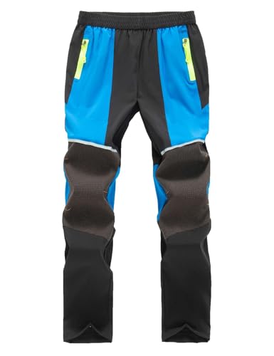 Echinodon Kinder Schnelltrocknende Hose Sommer Wanderhose Jungen Mädchen Dünn Leicht Outdoorhose Hellblau XS von Echinodon