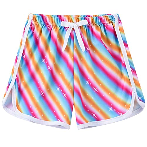 Echinodon Mädchen Badeshorts Boardshorts Sweatshorts Kinder Sportshorts Badehose Urlaub Strand Shorts Bunt 100 von Echinodon