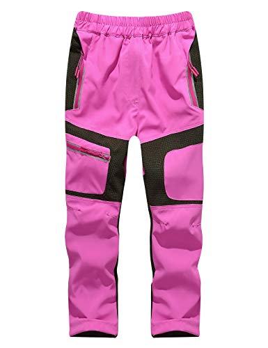 Echiondon Kiner Hose Schnelltrockend Dünn Leicht Sommer Sport und Freizeit Wanderhose Trekkinghose Mädchen Jungen Rosa2 S von Echinodon