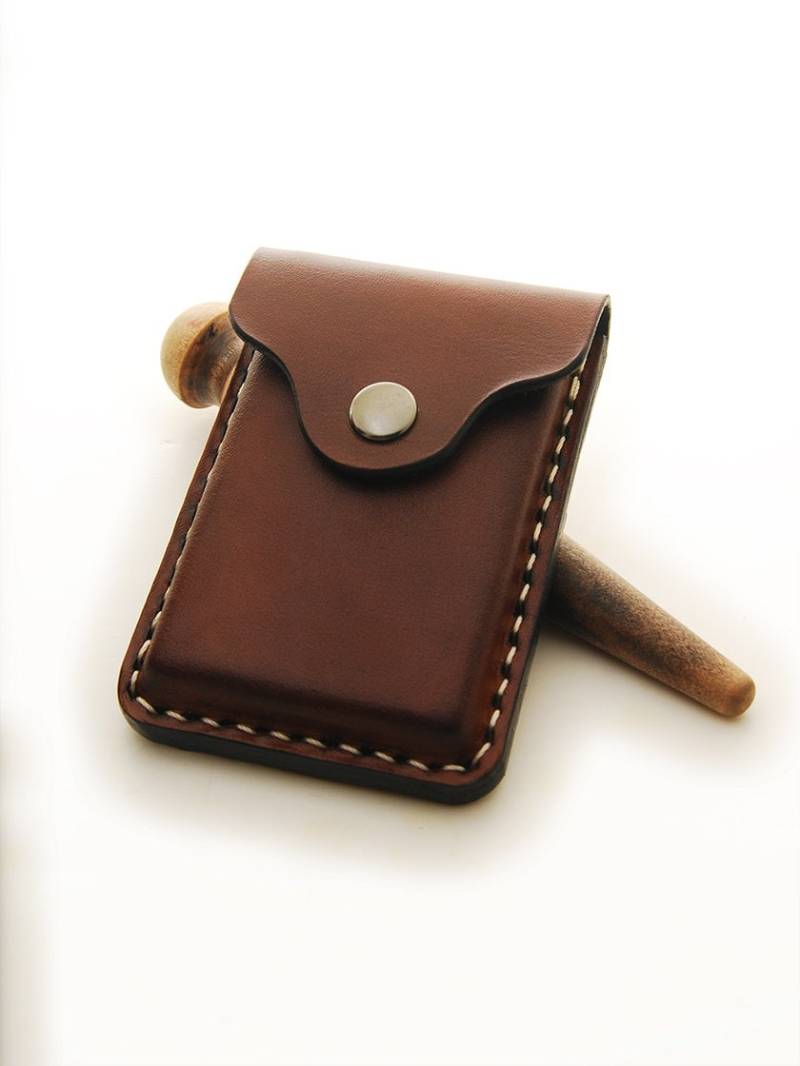 Handgefertigtes Leder Visitenkartenetui Mit Kreditkarten Fächern Handgefertigtes Leder Visitenkartenetui Mit Kreditkarten Fächern von EchoSixDesigns