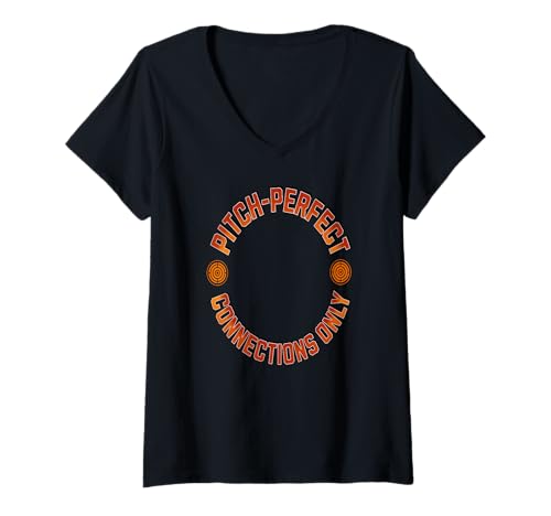 Damen Ton in Perfektion Wahre Verbindungen Erlaubt Spruch T-Shirt mit V-Ausschnitt Damen Ton in Perfektion Wahre Verbindungen Erlaubt Spruch T-Shirt mit V-Ausschnitt von Echte Audio Kommunikation Ausdruck Stil