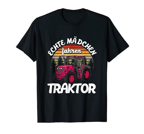 Echte Mädchen Fahren Traktor | Bauernhof | Landwirtin T-Shirt von Echte Mädchen Fahren Traktor Landwirtin Geschenk