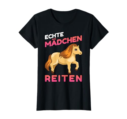 Echte Mädchen Reiten - Reitshirt Damen Reitbekleidung Pferde T-Shirt von Echte Mädchen Reiten