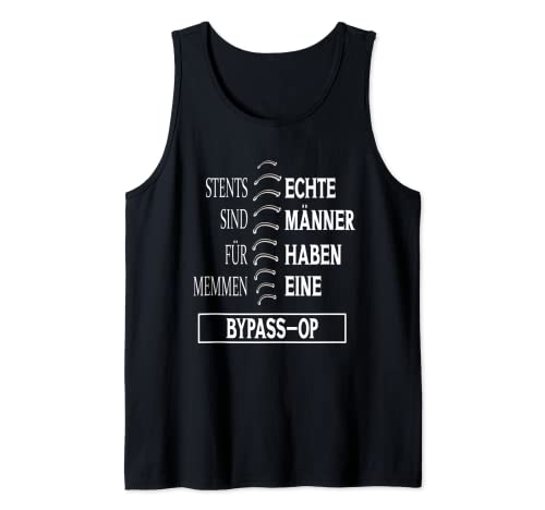 Herren Bypass OP Spruch Genesungsgeschenke Mann Narbe Herzoperation Tank Top von Echte Männer Haben Bypass- Genesung Herzinfarkt