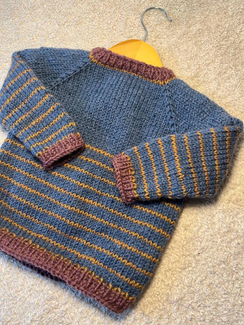Handgestrickter Kinderpullover Größe 80/86 | Baby Pullover Wolle Strickpullover Unikat Jungen Mädchen Handgestrickter Kinderpullover Größe 80/86 | Baby Pullover Wolle Strickpullover Unikat Jungen Mädchen von Echtgestrickt