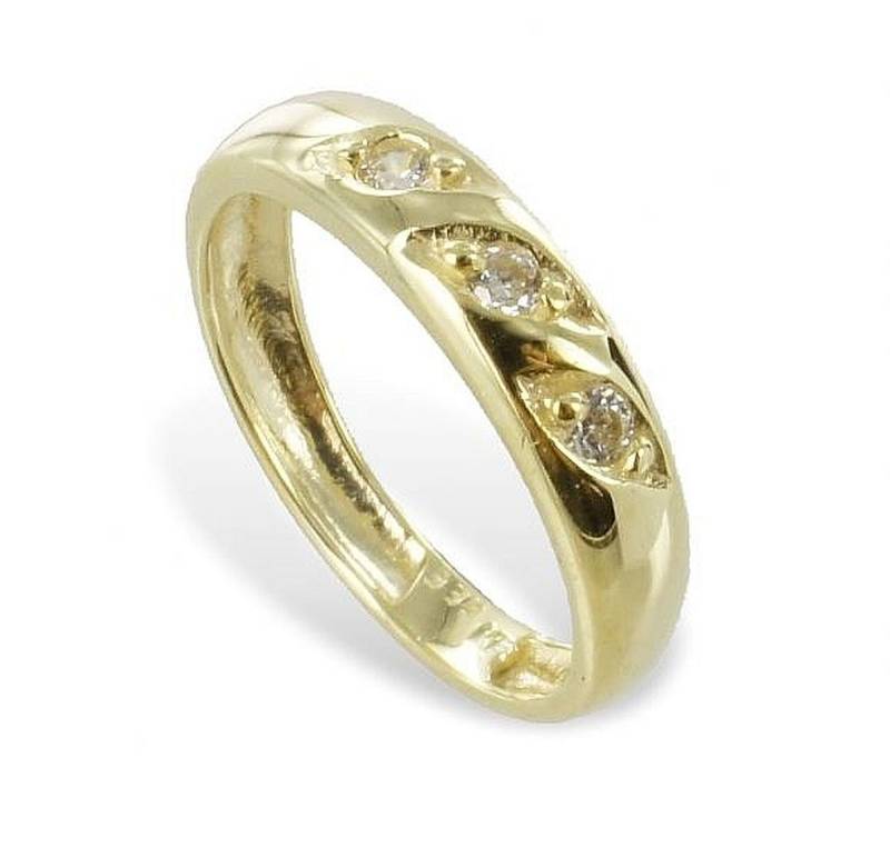 Gold 333 8 Kt Taufring Mit Zirkonia Taufe Geburt Neu Gestempelt von EchtschmuckStenzel