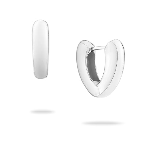 ECHTZEIT Creole aus Edelstahl - 1,9 cm lang - leicht - The Modern Basic von Echtzeit