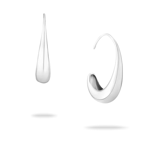 ECHTZEIT Creole mit offenem Verschluss in Tropfenform aus Edelstahl - 2,2 cm lang - leicht & angenehm - The Classy Drop ECHTZEIT Creole mit offenem Verschluss in Tropfenform aus Edelstahl - 2,2 cm lang - leicht & angenehm - The Classy Drop von Echtzeit